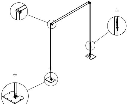 Liftcapaciteit 4000 kg Twee post hydraulische poortlift voor auto-servicecentrale