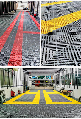 Rigid Interlocking Garage Floor Tiles for Car Detailing Shop Dirt Resistant Functie