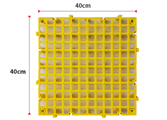 Waterdicht Splicing Grid Grille Plastic Garage Floor Tile in 40*40*4cm Grootte