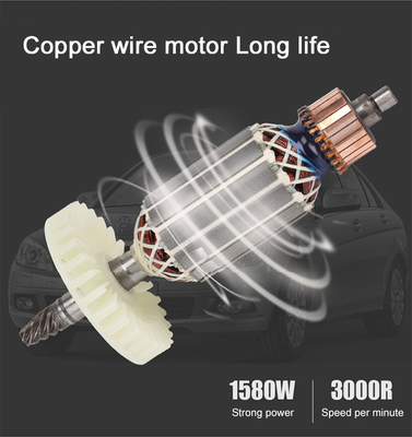 Ontwerp 1000W 150mm Electric Dual Action Car Polisher voor interne grootte 48.5*17*14.5cm