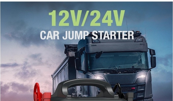 24000mAh/88.8Wh Autobattery Emergency Jump Starter met luchtpomp-opblazer en LED-licht