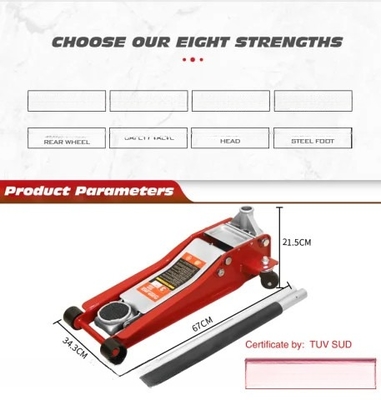 Automobiele banden reparatie lichtgewicht 3 ton aluminium pneumatische race vloer jack voor auto's