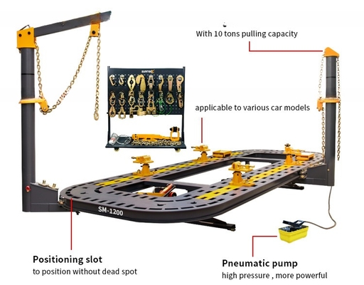 Meest populaire auto frame rechtmachine met 2500kg capaciteit en 550cm bankhoogte