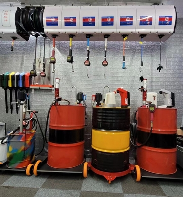 600cc luchtbeheerde drukkolf trommelvat motor motor smeermiddel pneumatische olie-overdracht pomp met teller