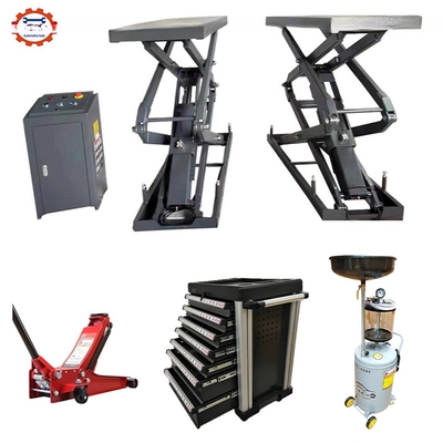 110 mm MIN Hoogte 4,0t Capaciteit Zware twin scissor autolifter voor auto onderhoud