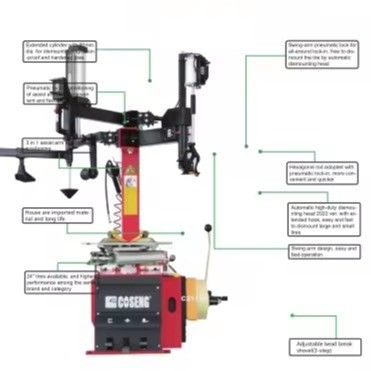 10"-22" Buiten Clamping Automotive banden reparatie en banden wisselcombo voor professionele