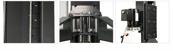 Dubbelcilinder Hydraulische Lift Twee Post 4T vloerplaat Handmatig ontgrendelen Automobilhef