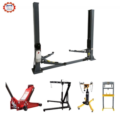 Lift met dubbele cilinder met hydraulische afvoer