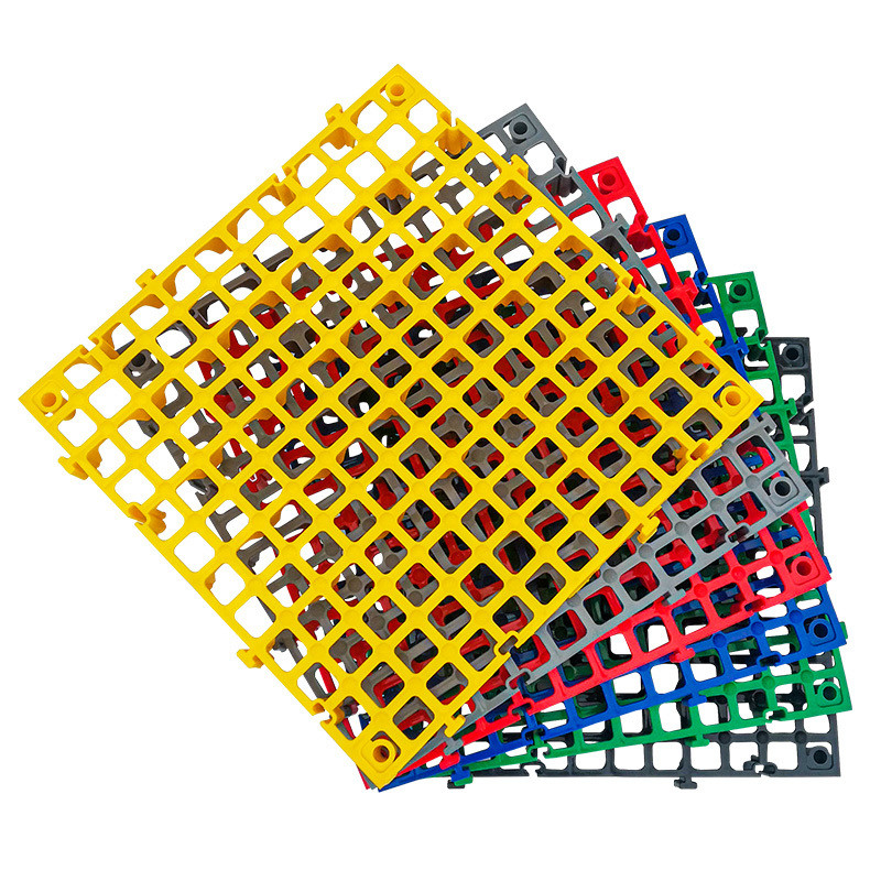 Waterdicht Splicing Grid Grille Plastic Garage Floor Tile in 40*40*4cm Grootte