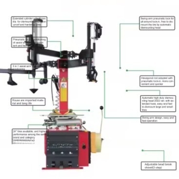 RM 12-24 &quot;Autobandwisselmachine en Balancer Combo Machine voor 10&quot;-22&quot; Wielen tegen prijzen