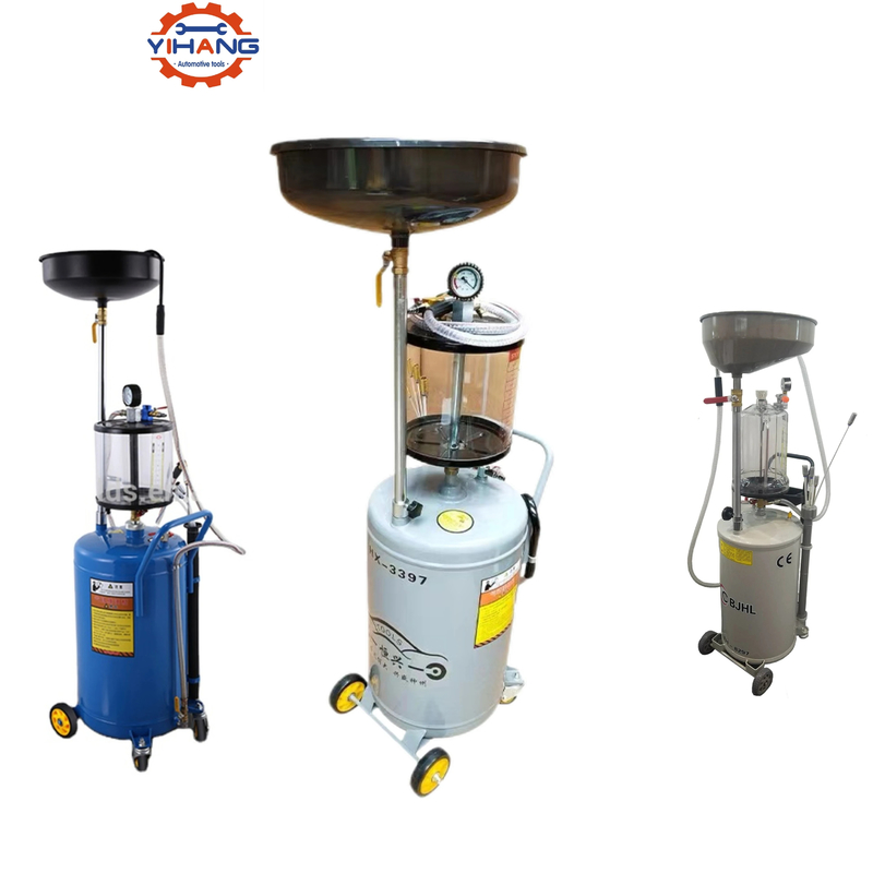 Auto-olie-extractor Rood olieverwisselingsgereedschap Afvalolie-afvoermachine voor het extraheren van 80L-motorolie