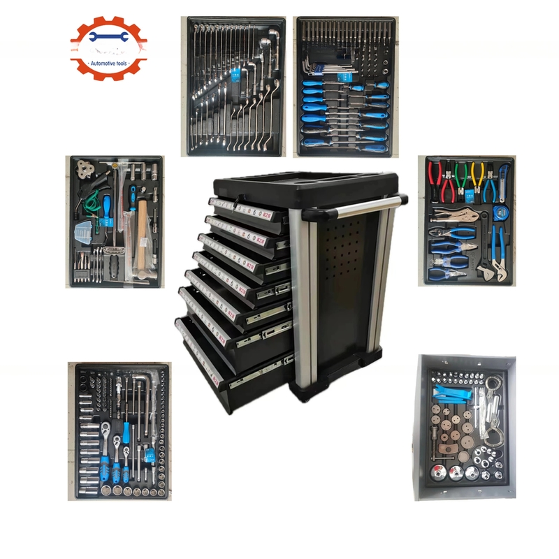 ODM ondersteund 323pcs professionele gereedschappen met gereedschapskast en workshop trolley kast